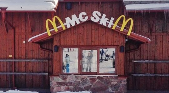 McDonald's op de piste