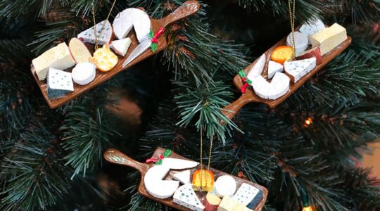 kaasplank kerstboom