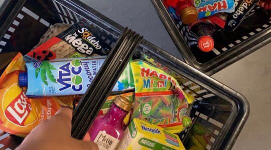 boodschappen mandje kar