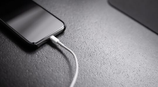 telefoon niet 's nachts aan de lader leggen