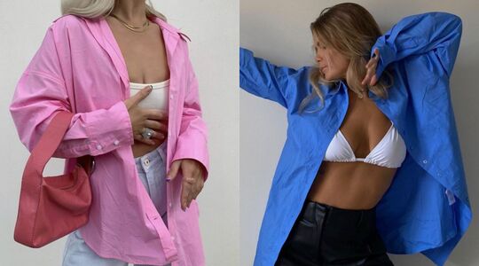 HEMA oversized blouse kopen bauw roze