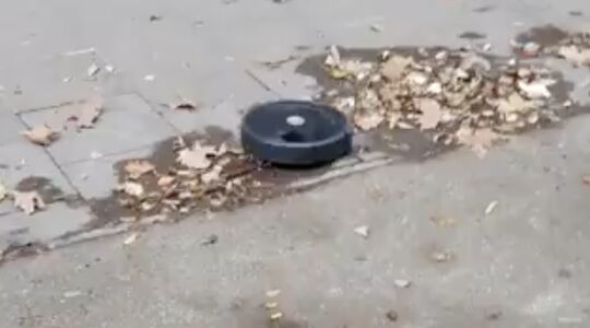 robotstofzuiger ontsnapt uit woning