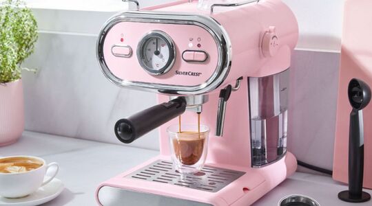 roze espressomachine