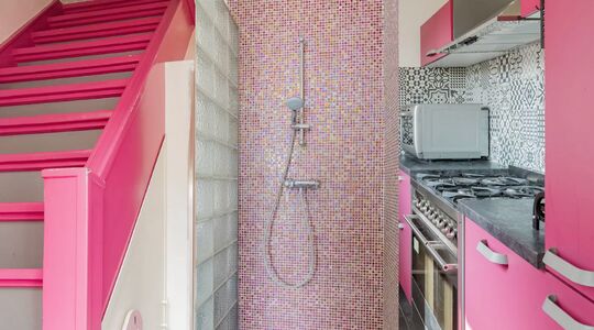 roze barbie huis funda