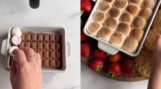 s'mores in de airfryer