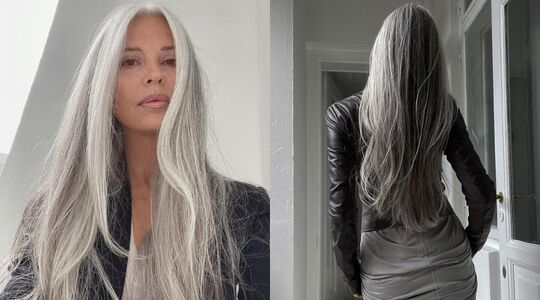 grijs haar Annika grijze haren inspiratie