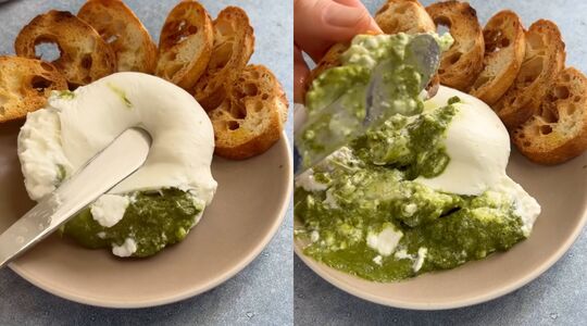 pesto burrata