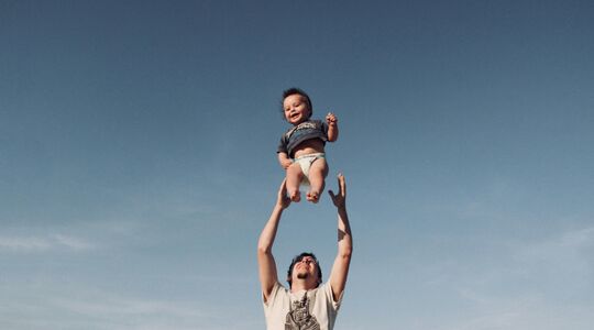 man met kinderen