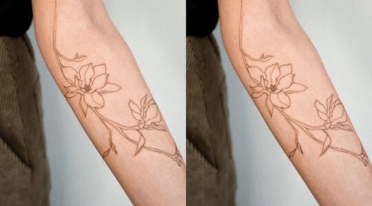 brown ink tattoos