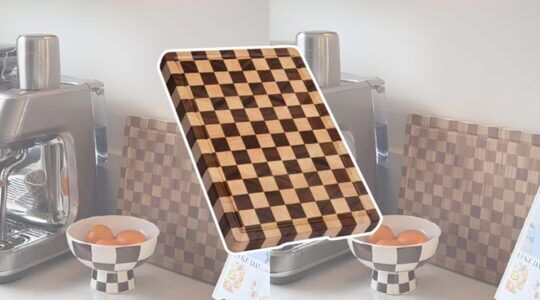 houten schaakbord-snijplank van Action