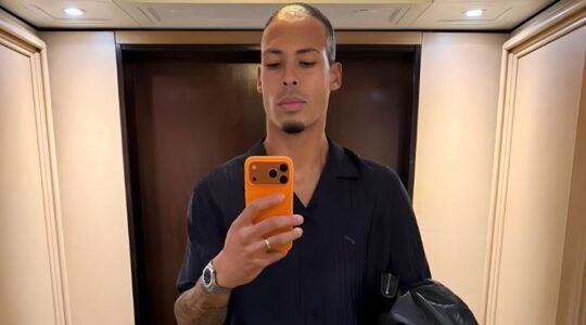 Virgil van Dijk in Britse Vogue