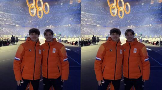 Melle en Jens van 't Woud op de Olympische Spelen.