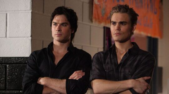 Stefan en Damon Salvatore in The Vampire Diaries.