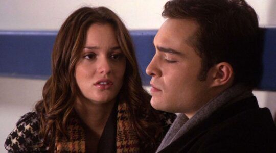 Leighton Meester en Ed Westwick in Gossip Girl.