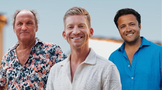 Timothy, Fred en Thomas uit B&B Vol Liefde.