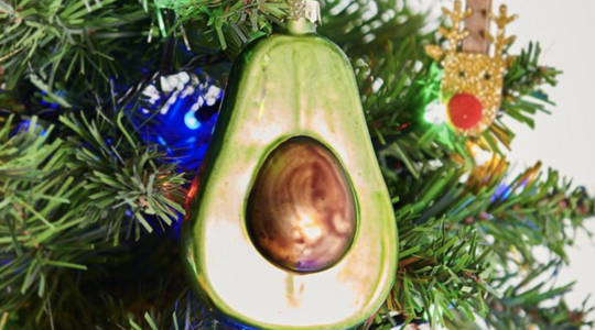 originele kerstballen avocado