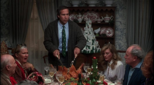 types tijdens het kerstdiner