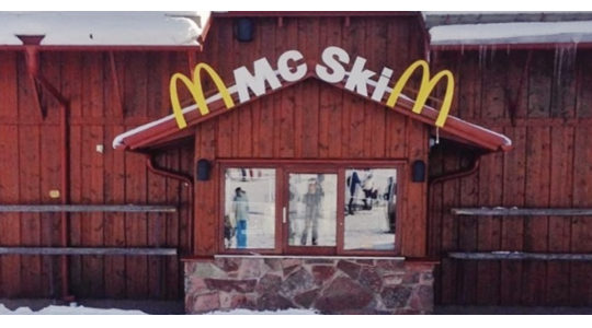 McDonald's op de piste