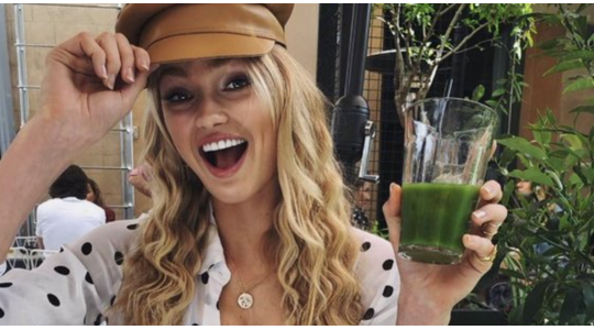 Victoria's Secret modellen eten als ontbijt