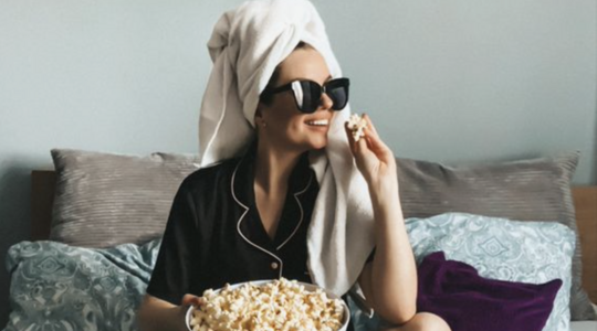 alle ongepopte popcorn uit de zak