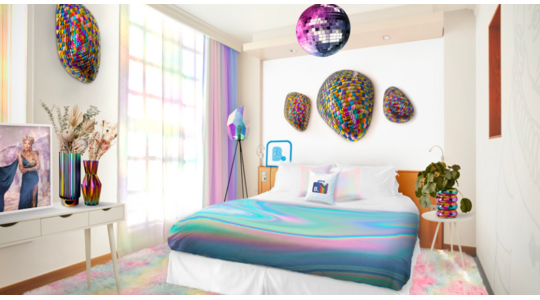 pride rainbow room