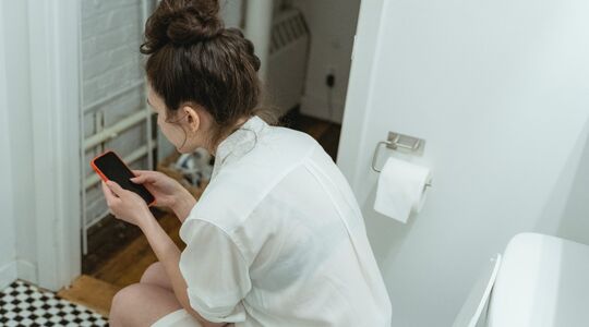 nooit langer dan 15 minuten op de wc