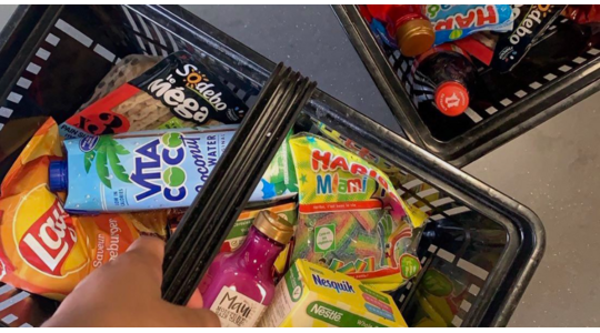 boodschappen mandje kar