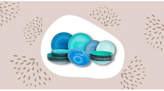 servies set action blauw tiktok viral