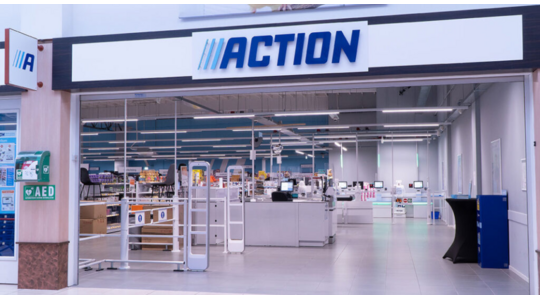 Action jaar lang gratis shoppen