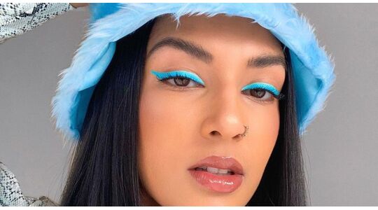 pastelkleurige eyeliner