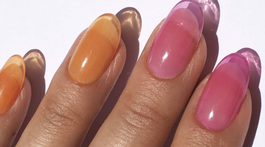 lip oil nails