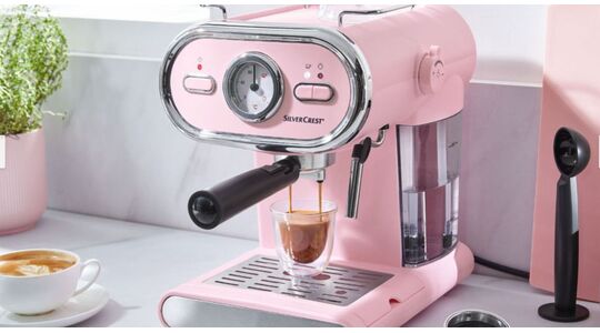 roze espressomachine