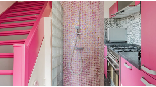 roze barbie huis funda
