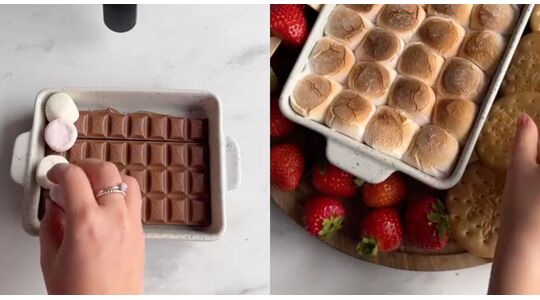 s'mores in de airfryer