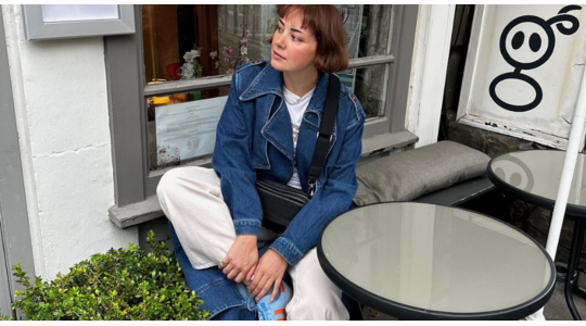 denim trenchcoat