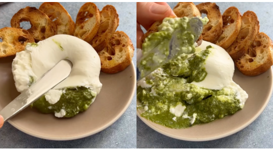 pesto burrata