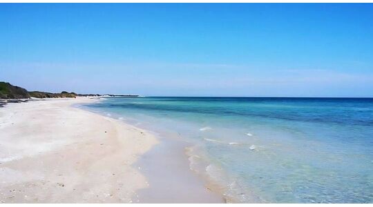 Italiaanse strand dat op de Malediven lijkt