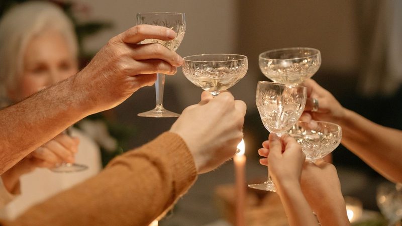 Schoonfamilie proost.