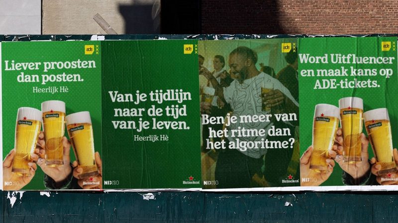 Uitfluencer, campagne van Heineken.