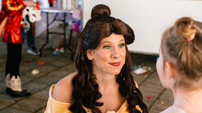Sasha als prinses.
