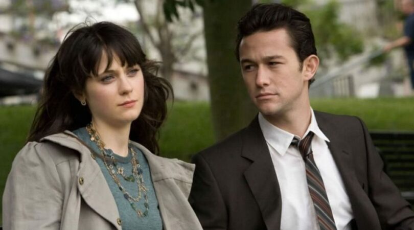 Zooey Deschanel and Joseph Gordon-Levitt in 500 days of summer