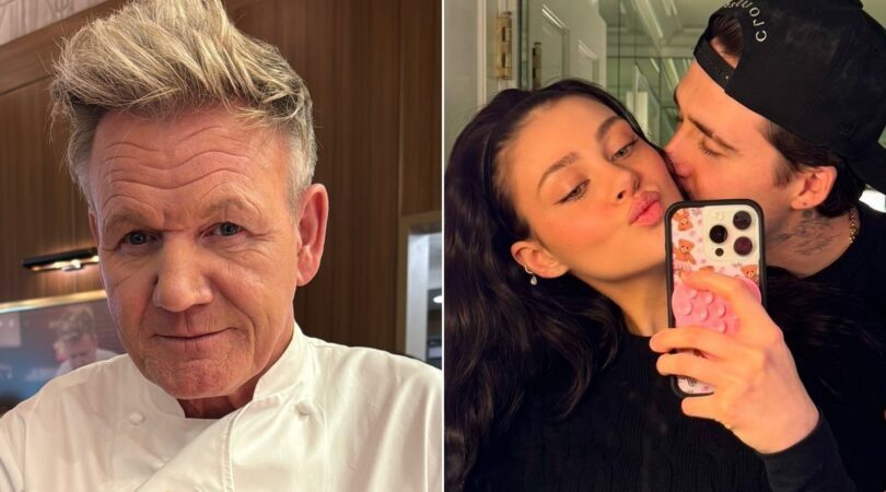 Gordon Ramsay en Brooklyn en Nicola Peltz Beckham.